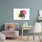 Mock up poster frame in children room,kids room,nursery mockup.