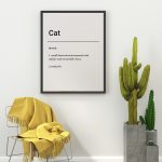 Poster Frame in living room Psd Mockup