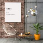 Poster Frame in living room Psd Mockup