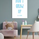 Mock up poster frame in children room,kids room,nursery mockup.