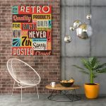 Poster Frame in living room Psd Mockup