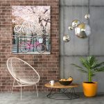 Poster Frame in living room Psd Mockup