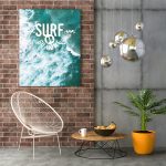 Poster Frame in living room Psd Mockup