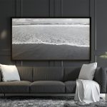 Poster Frame in living room Psd Mockup